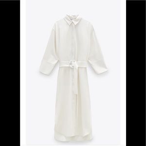 Zara Belted Shirt dress